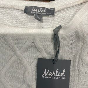 Marled Women's Soft Knit Sweater in Cream